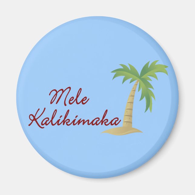 Íman Palm Tree hawaiian natal 2 (Frente)