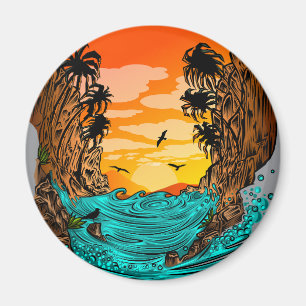 Íman Palm Tree Sunset