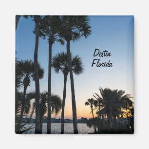 Íman Palm Trees Sunrise Destin Flórida Magnet