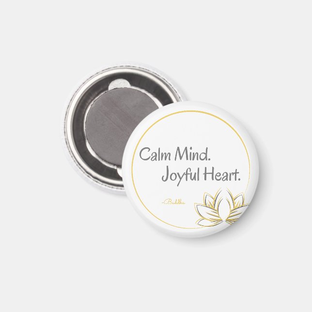 Íman Palma Calma, Joyful Heart Quote (Front/Back)