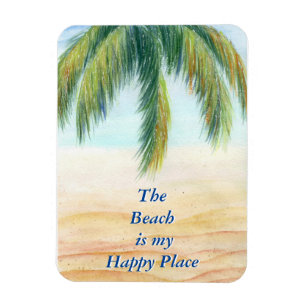 Íman Palmeira em um dia ensolarado na praia