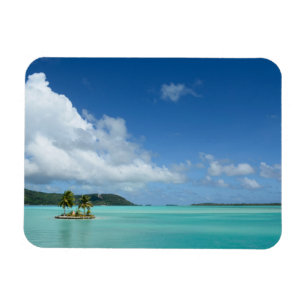 Íman Palmeira no ímã retangular da lagoa de Bora Bora