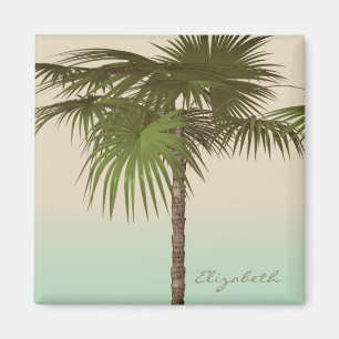 Íman Palmeira tropical romântica - personalizada