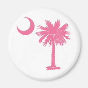 Íman Palmetto cor-de-rosa