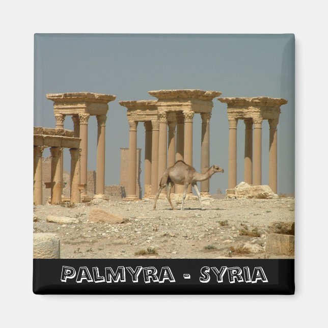 Íman Palmyra, tesouros da Síria nº 3 (Imã de geladeira) (Frente)
