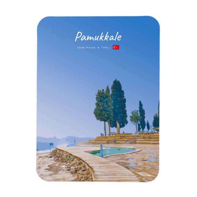 Íman Pamukkale, Turquia - Piscinas Termais Arredondadas (Vertical)