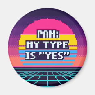 Íman Pan: Meu Tipo É Sim Orgulho Pixel Ímã