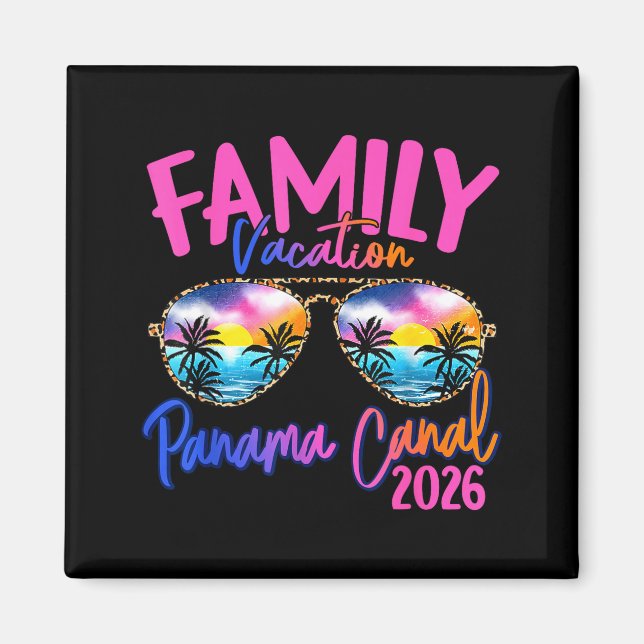 Íman Panama C Vacation 2026 Souvenir Matching Family Gr (Frente)