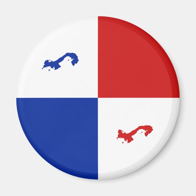 Íman Panamá Fisheye Banner Magnet (Frente)