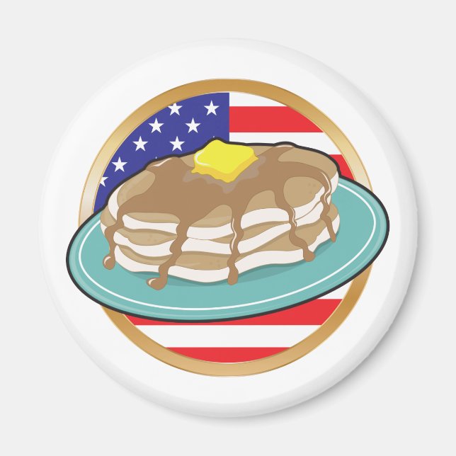 Íman Pancake American Flag (Frente)