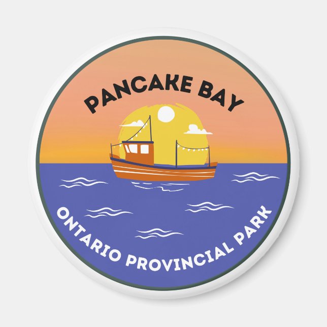 Íman Pancake Bay Ontario Provincial Park Magnet (Frente)