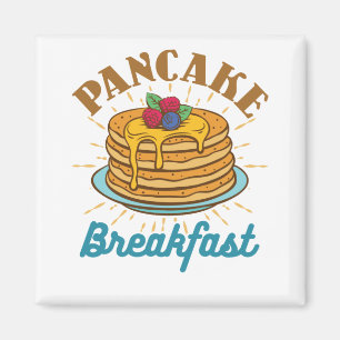 Íman Pancake Breakfast Vintage Pancakes