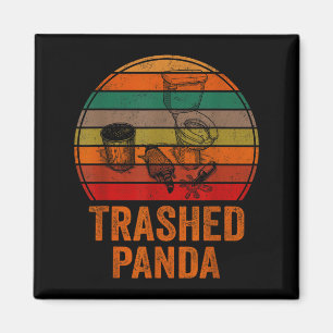Íman Panda Arrasado Funny Esquilo Bêbado Vintage Funny 