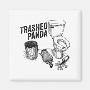 Íman Panda Arrasado, Guaxinim Bêbado Engraçado, Humor d