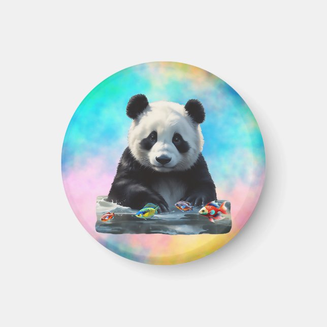 Íman Panda bonita com os brinquedos (Frente)