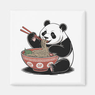Íman Panda comendo marinheiros japonês estilo ukiyo-e r