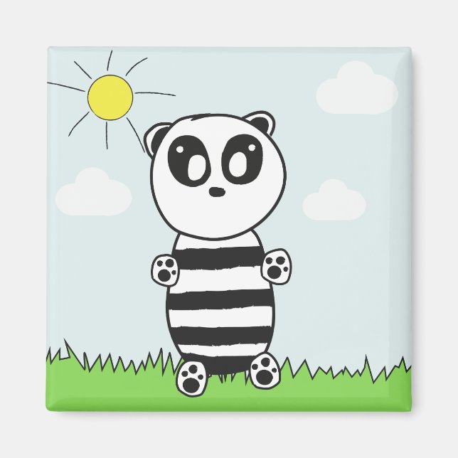 Íman Panda Crianças (Frente)