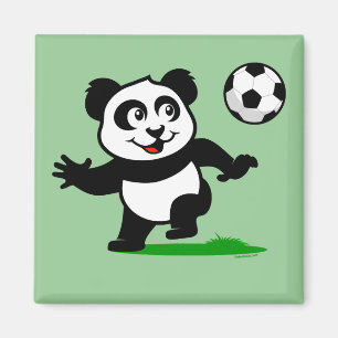 Íman Panda de Futebol Bonito