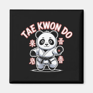 Íman Panda de Taekwondo engraçado Tkd coreano