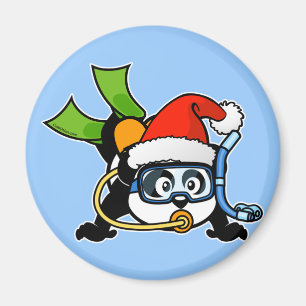 Íman Panda do mergulhador do papai noel
