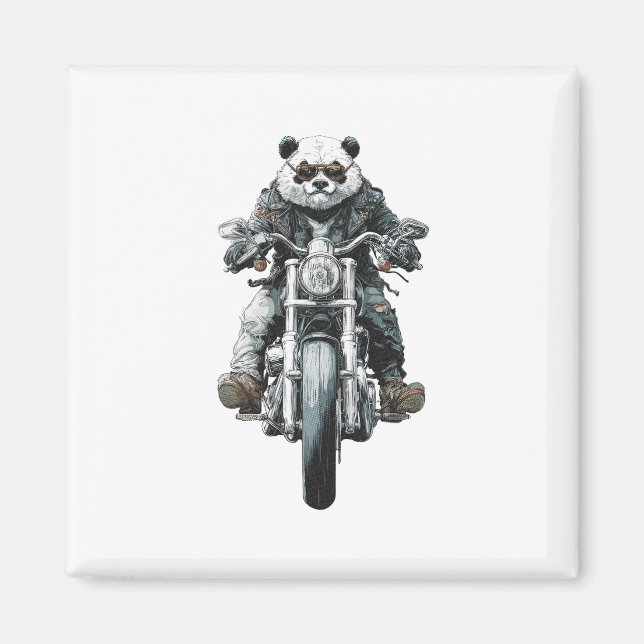 Íman Panda Motoqueiro (Frente)