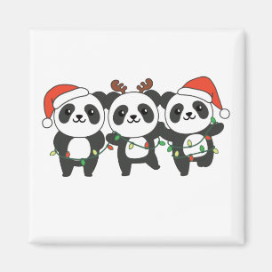 Íman Panda Natal Animais Fofos Pandas Magn