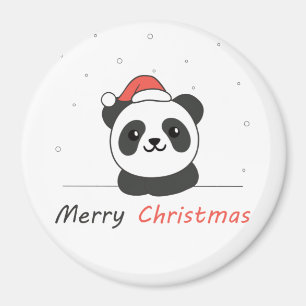 Íman Panda Natal Neve Animais de inverno Pandas
