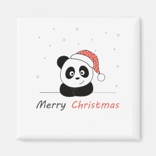 Íman Panda Natal Neve Animais de inverno Pandas