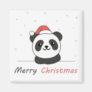Íman Panda Natal Neve Animais de inverno Pandas