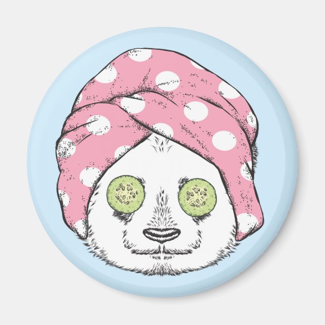 Íman Panda No Spa (Frente)