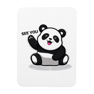 Íman panda pequeno fofo