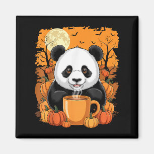 Íman Panda Pumpkin Sce No Outono Final