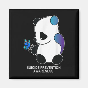 Íman Panda Semicolon Borboleta Prevenção Suicídio Aware