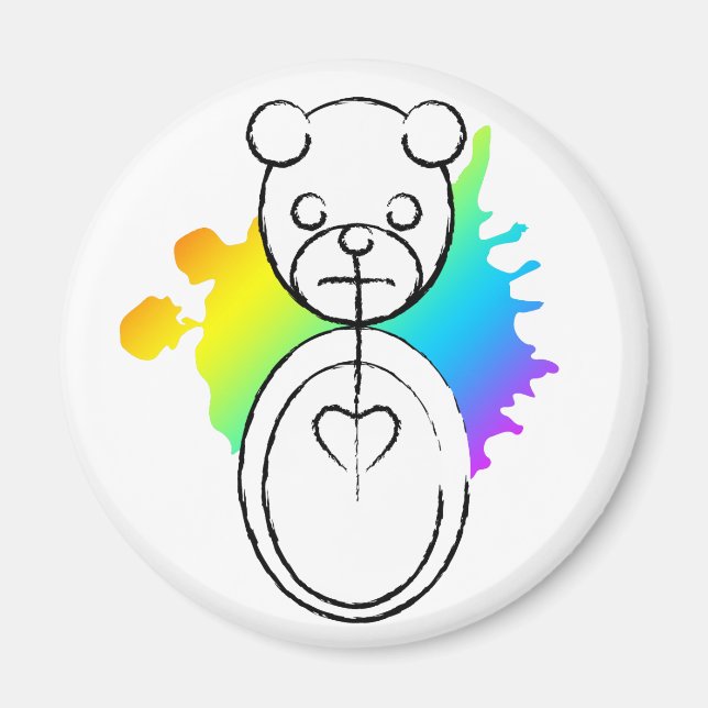 Íman panda splatz. (Frente)