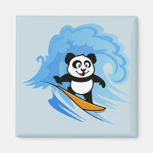 Íman Panda surfando