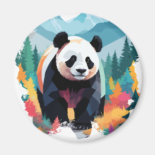 Íman Panda Vetor Art Animal Majesti Nature Wildife