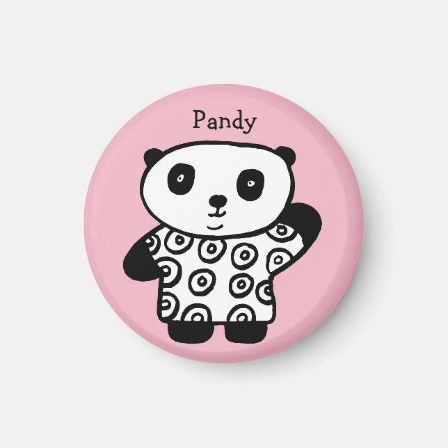 Íman Pandy o Panda Personalizado (Frente)