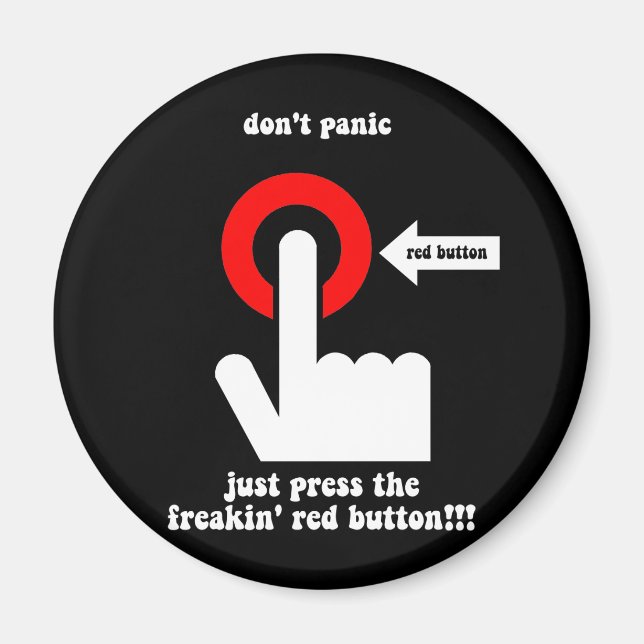 Íman pânico engraçado (Frente)