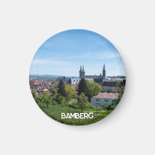 Íman Panorama da antiga cidade histórica de Bamberg, Al