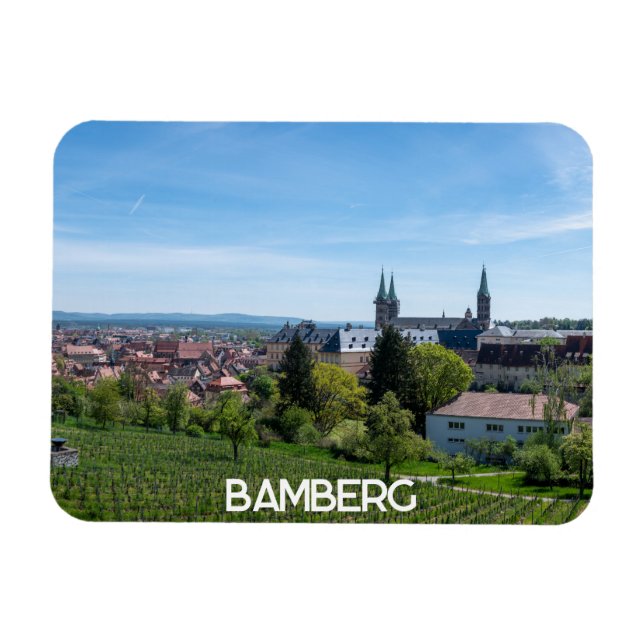 Íman Panorama da antiga cidade histórica de Bamberg, Al (Horizontal)