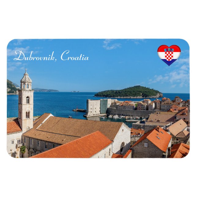 Íman Panorama da cidade de Dubrovnik - Croácia (Horizontal)