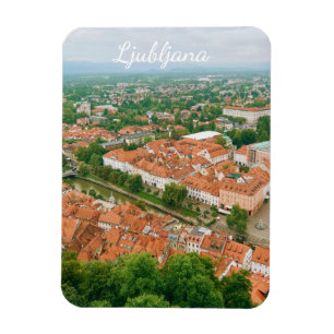 Íman Panorama da Cidade de Liubliana, Lembrança de Viag