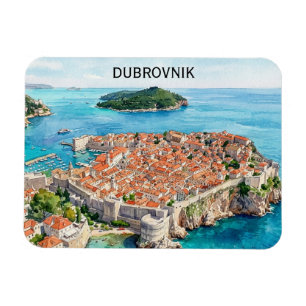 Íman Panorama da Cidade Velha de Dubrovnik, Croácia, na