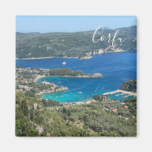 Íman Panorama da ilha de Corfu viagem