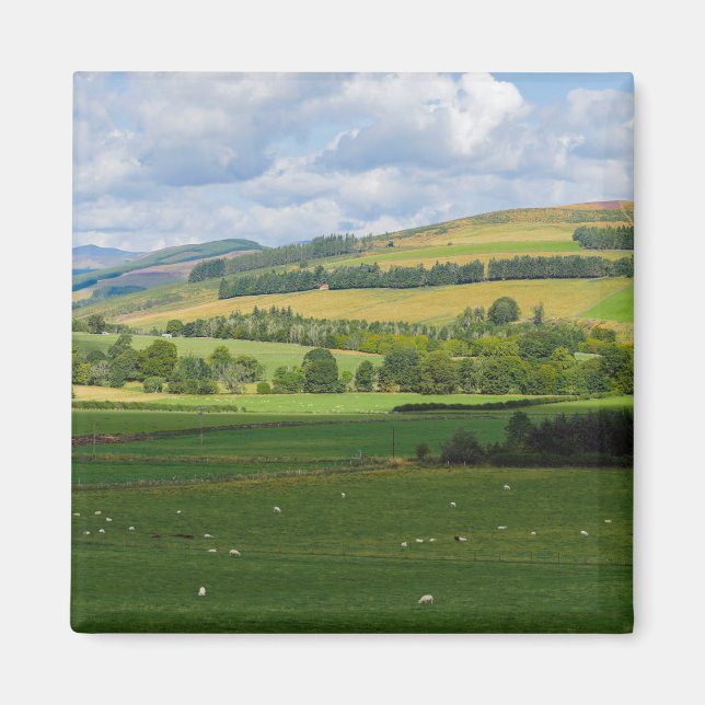 Íman Panorama da paisagem escocesa perto de Blairgowrie (Frente)