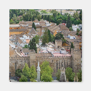 Íman Panorama da Sevilha Alcázar