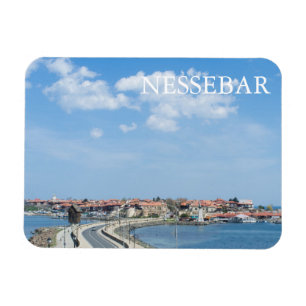 Íman Panorama de Nessebar velho. Bulgária