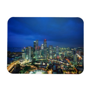 Íman Panorama de Singapura à noite, Singapura