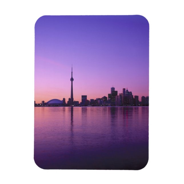 Íman Panorama de Toronto à noite, Ontário, Canadá (Vertical)