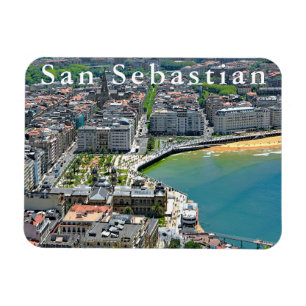 Íman Panorama. San Sebastian e a baía do Concha. do La